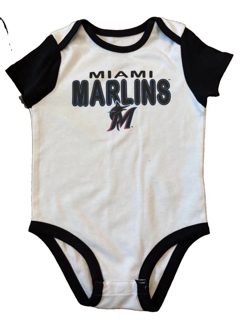 Miami Marlins Baby Boys 3-Pack Bodysuits - 12 Months